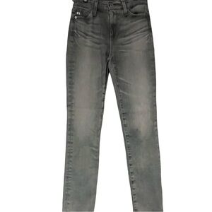 AG Adriano Goldschmied MARI High-rise Slim Straight‎ Gray Denim Jeans Women's 25